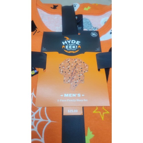 Women's Halloween Print Matching Family Pajama Set - Hyde & EEK! Boutique Orange - Picture 5 of 6